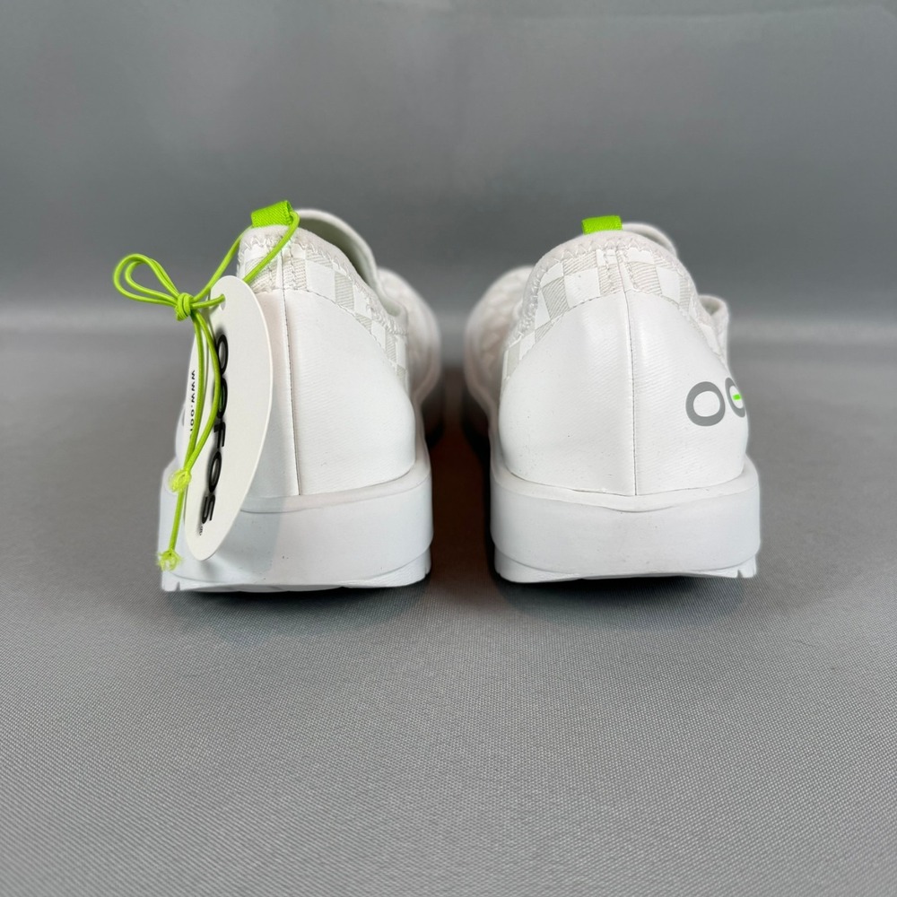Slip-On Women's Sneakers in White with Neon Accent - Picture 6 of 7